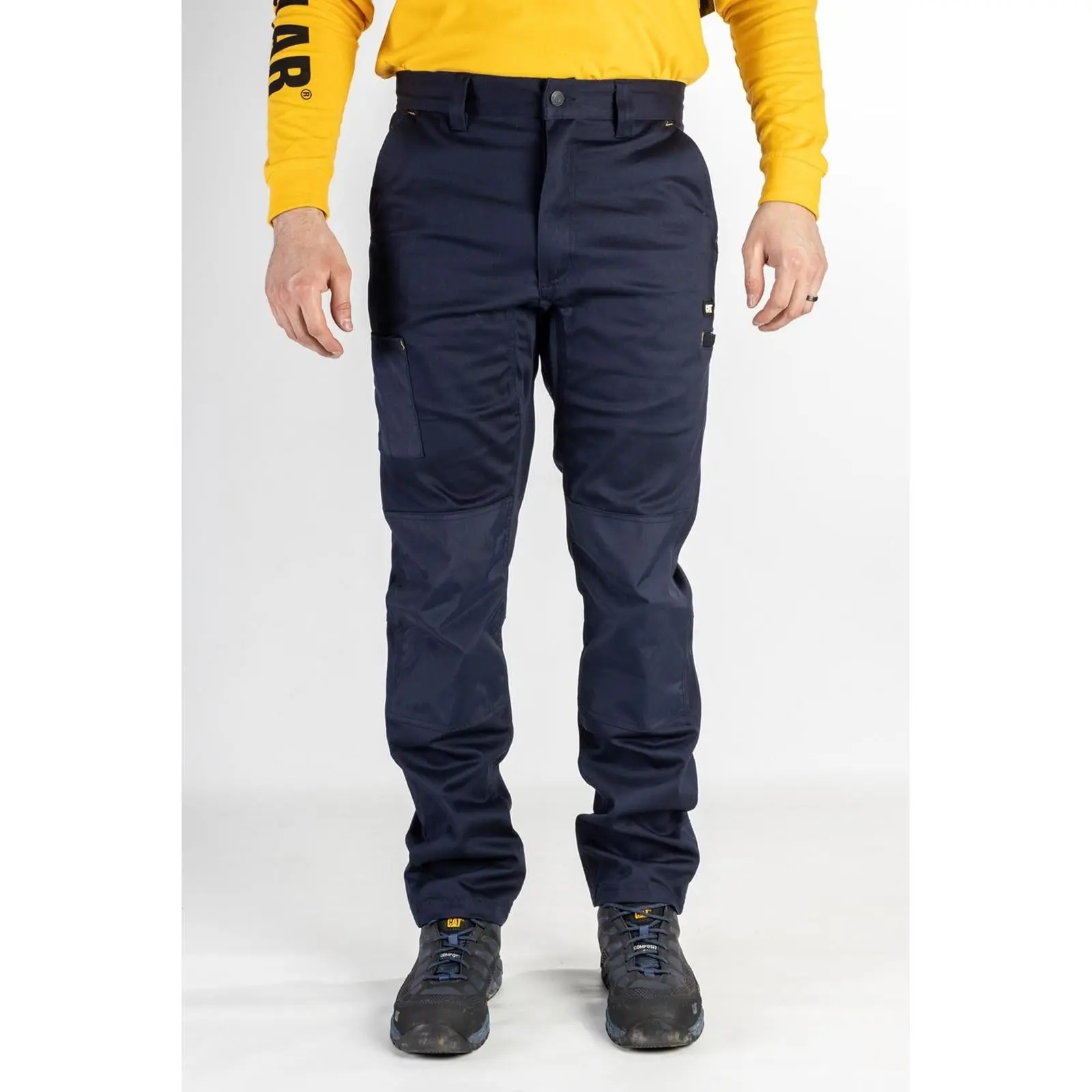 Caterpillar CAT Machine navy slim-fit multi-pocket work trouser #1810004