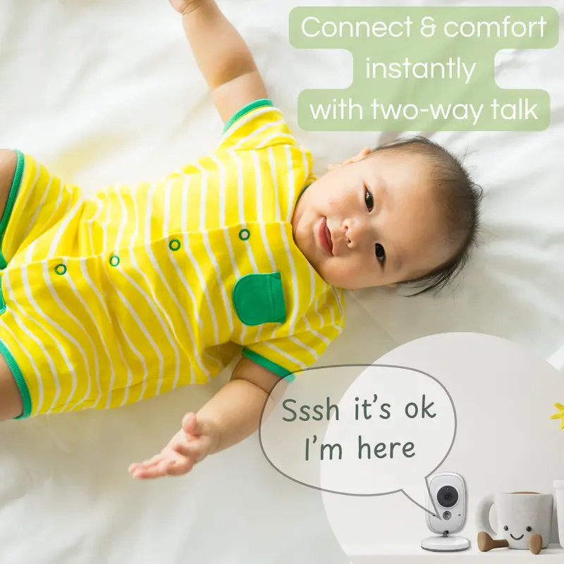 Lullaby Bay® LB603  Advance No-WiFi Baby Monitor with Digital Pan & Zoom and Night Vision 4