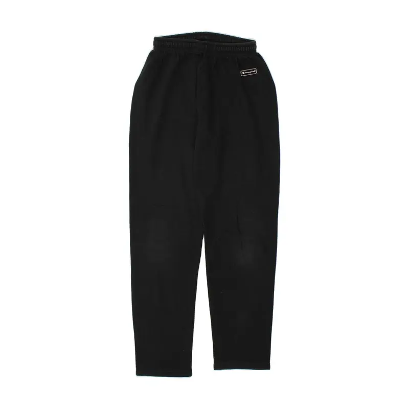 Pre-Owned Vintage CHAMPION Mens Tracksuit Trousers Small Black Cotton 1