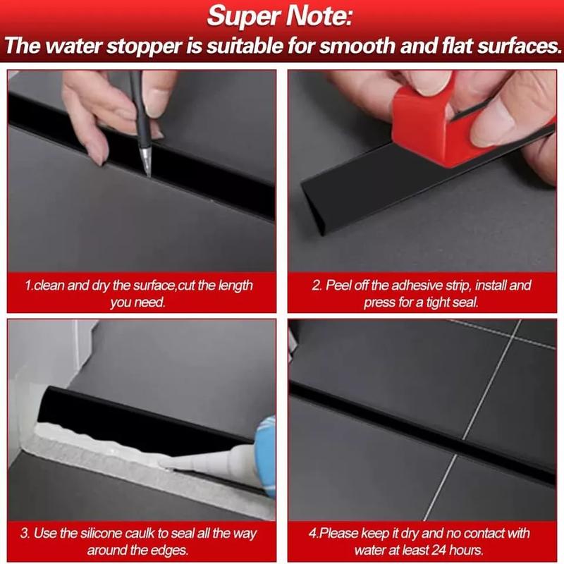 Product Introduction of ONCETRY 2M Bendable Bathroom Edging Seal Trim Strip Sink Kitchen Water Barrier 4