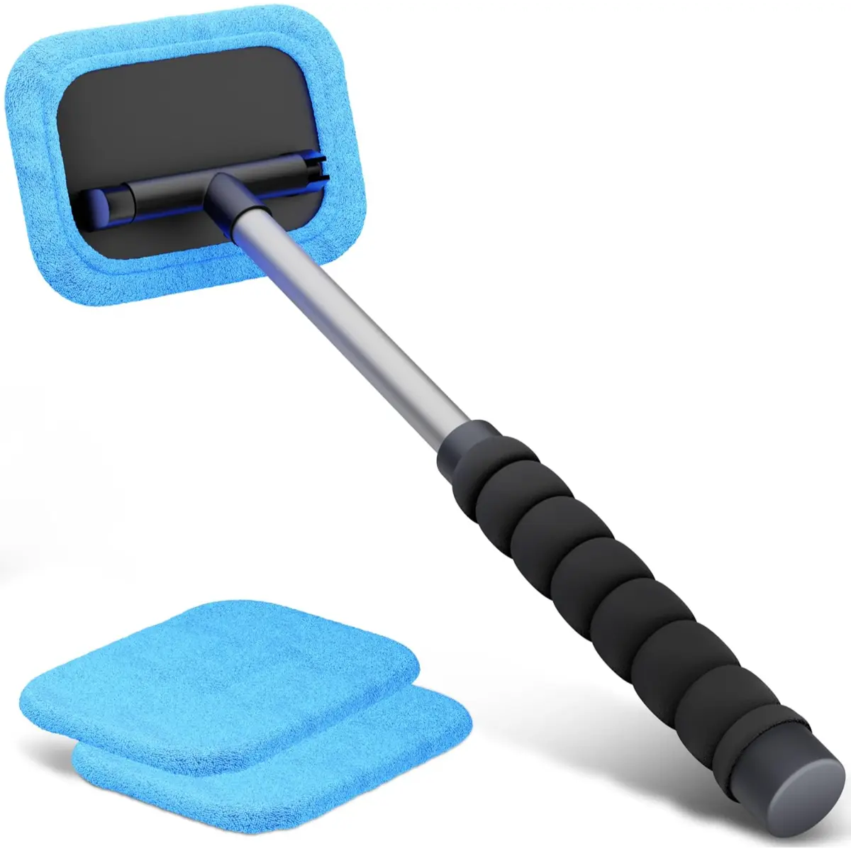 Windscreen Cleaner with 2 Microfibre Cloths for Streak-Free Cleaning wash brush Hand Tool Window Comfortable