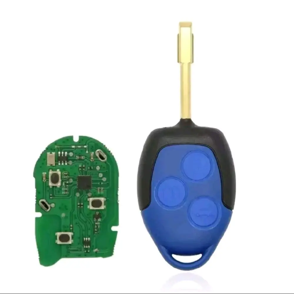 Ford Transit MK7 2006 - 2014  Blue 3 Button Remote Key 4D63 433 Mhz