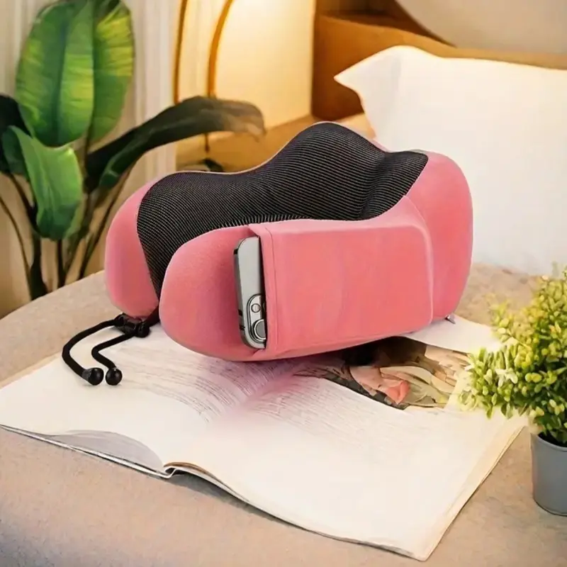 1pcCute U-shaped Pillow Airplane Travel Neck Pillow Office Nap Pillow Cervical Pillow Neck Protector Neck Protector Creative Gift U-shaped Pillow 8
