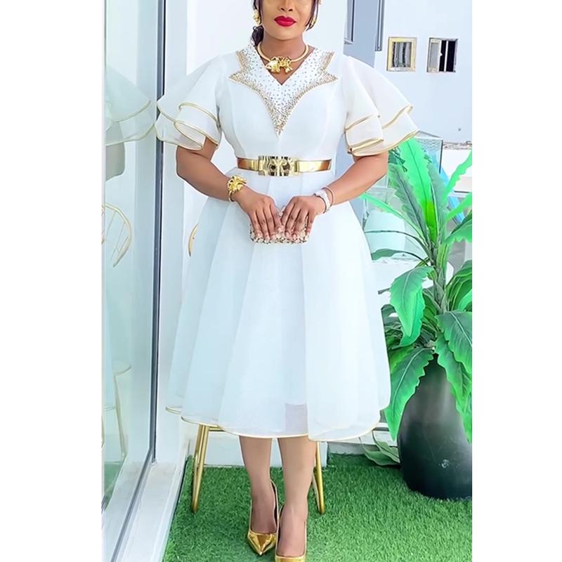 African Dresses for Women Plus Size Africa Clothes Dashiki Ankara Turkey Outfits Gown Elegant Muslim Wedding Party Long Dress 6