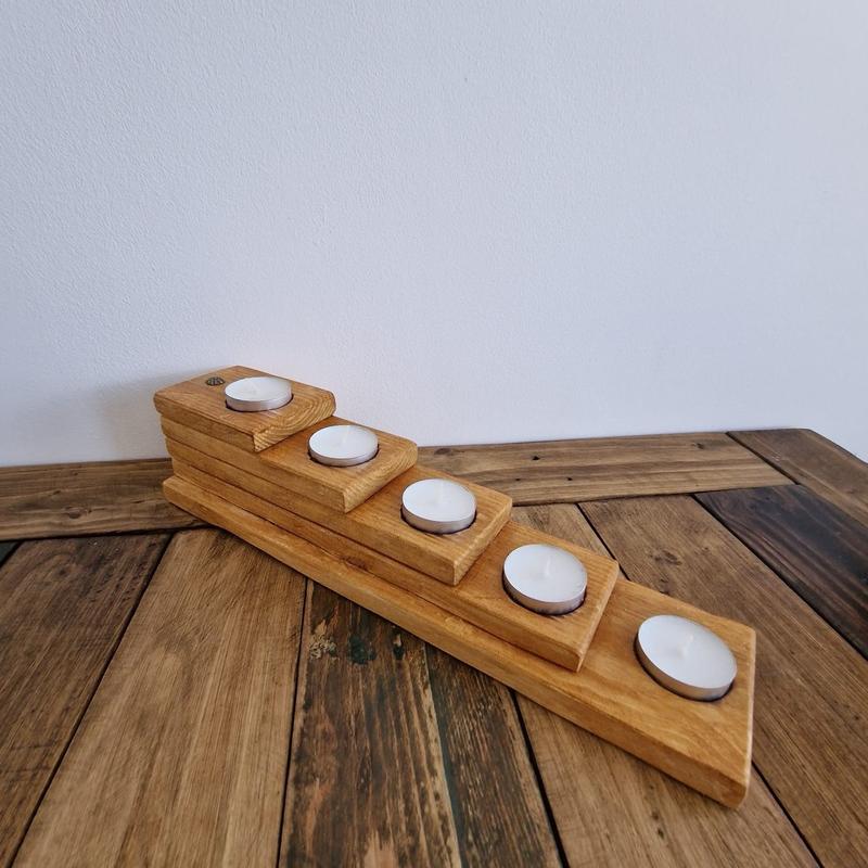 wood candle holder 5