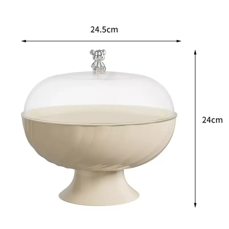 Swarve  Countertop Fruit Bowl with Lid Fruit Bowl Basket for Fruit Vegetable Storage 2