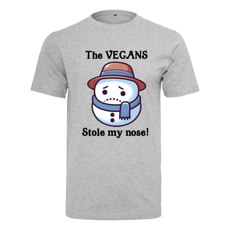 Gift Goat The vegans stole my nose T Shirt Classic T -Shirt Cotton Unisex Soft T-Shirt Graphic Top Casual Round Neck Fabric Day Prolonged Streetwear Fashion Tee Stylish funny 1