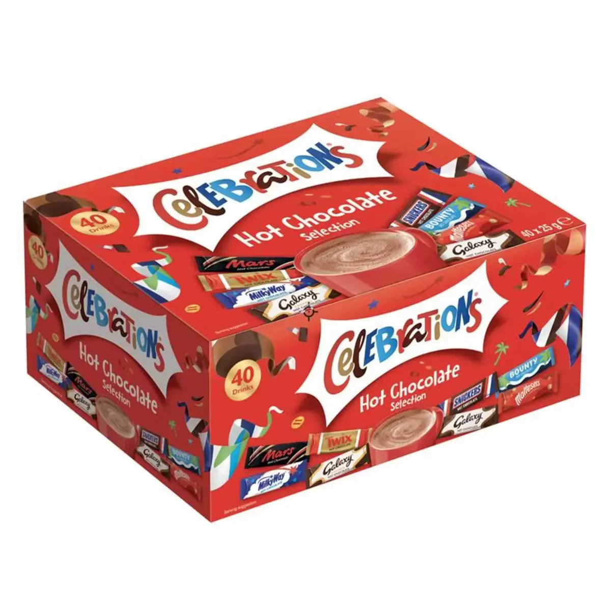 Celebrations Hot Chocolate Selection, 8-20-40  x 25g