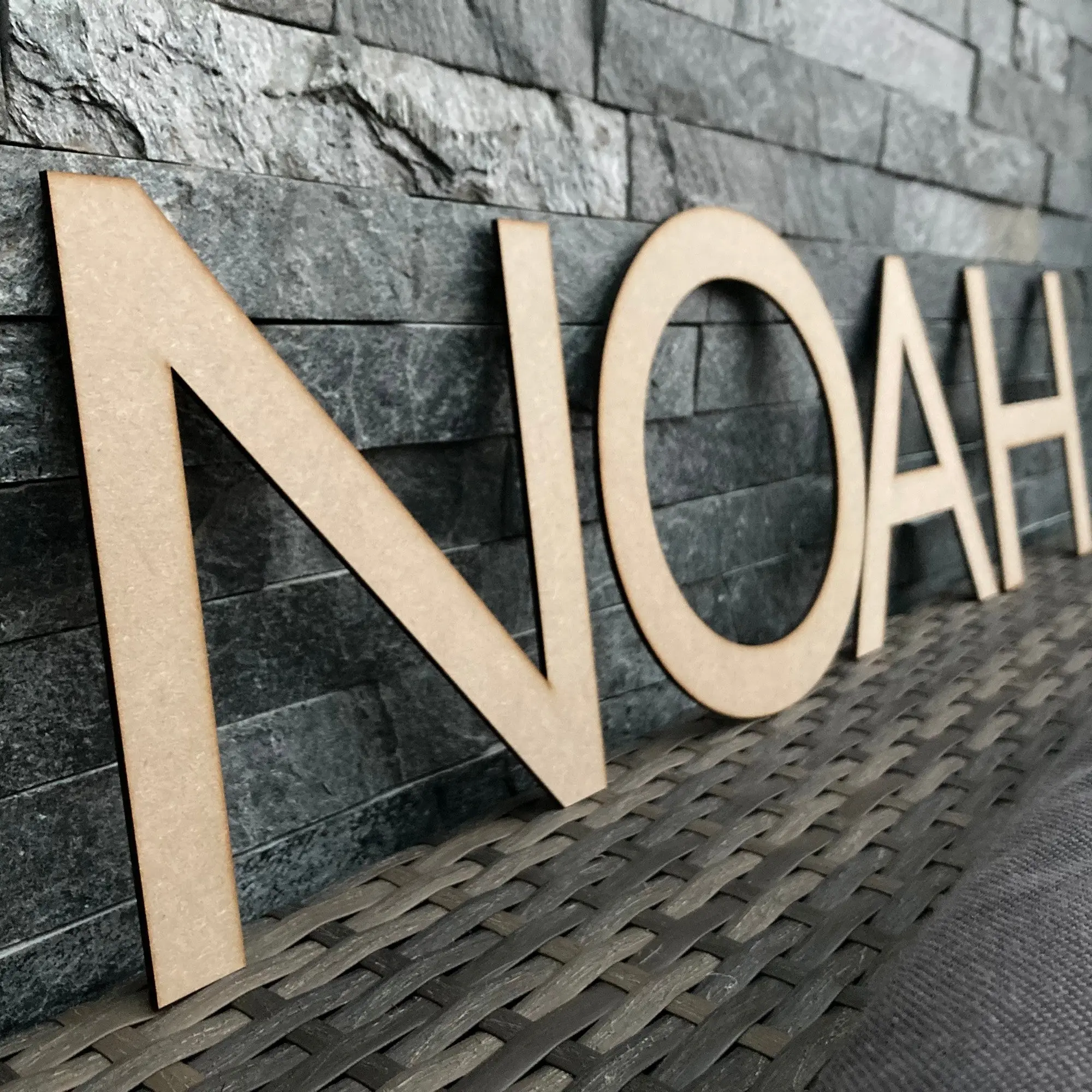 Wooden Word - Single Font - Letters - Gill Sans