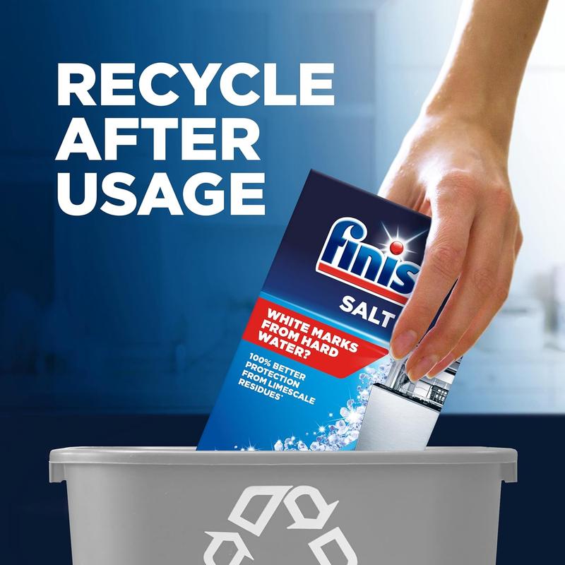 Product Introduction of Finish Dishwasher Salt - 2kg Softens water to boost the cleaning performance of your detergent Prevents spots and watermarks on dishes Contains no impurities Household Pack 6