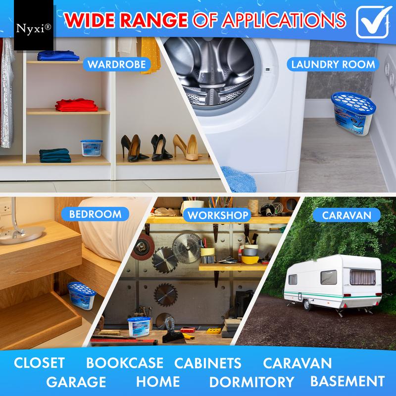 Nyxi Dehumidifier Interior 500 ml Each Unit - Ideal to stop damp & condensation 6