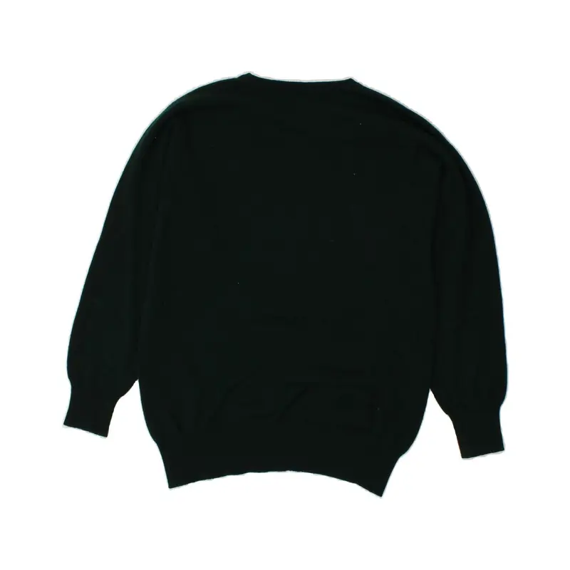 Pre-Owned Vintage PETER SCOTT Mens Boat Neck Jumper Sweater Medium Green 2