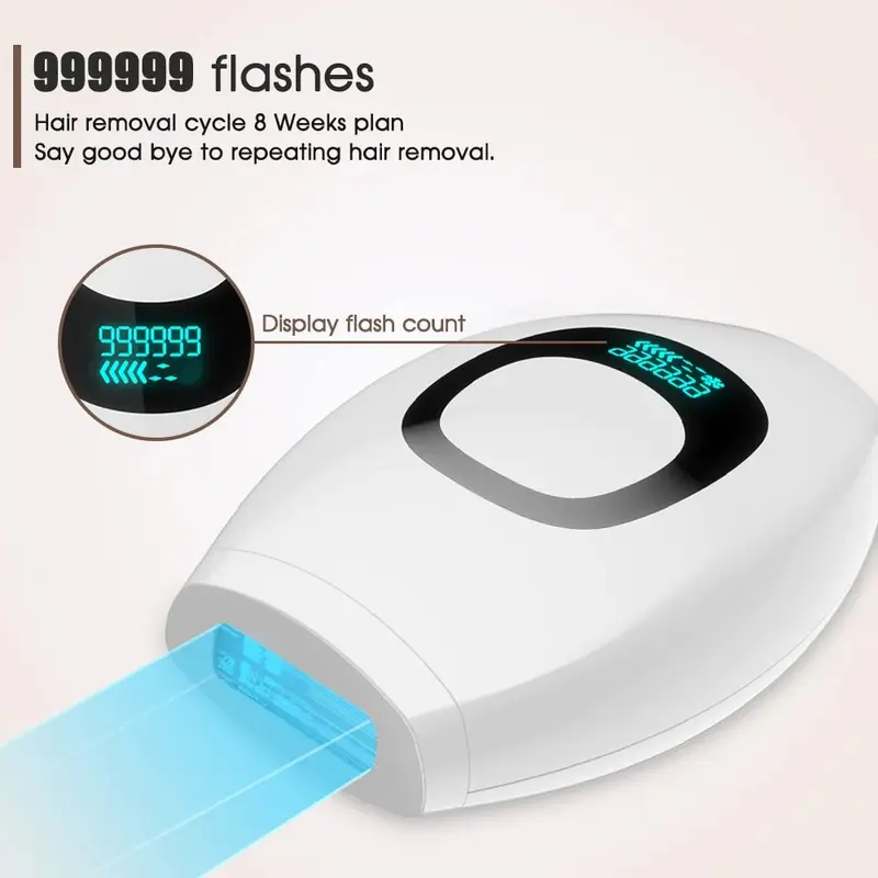 Laser Hair Removal At-Home for Women Men, 999,999 Flashes Painless IPL Hair Removal Device on Facial Legs Arms Bikini Line Comfort Silky ipl hairremoval 6