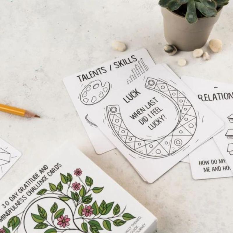 Gratitude and Mindfulness Challenge Cards - 30 Days 3