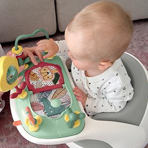 Product Introduction of Baby Snug Seat and Activity Tray with Adjustable Features, Supportive, Stable and Easy Clean Design, Pebble Grey 2