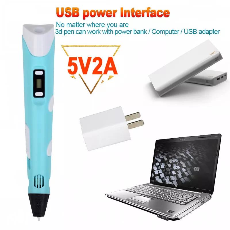 3D Drawing Printing Pen with LCD Screen - PLA ABS Filament Toys for Kids 6