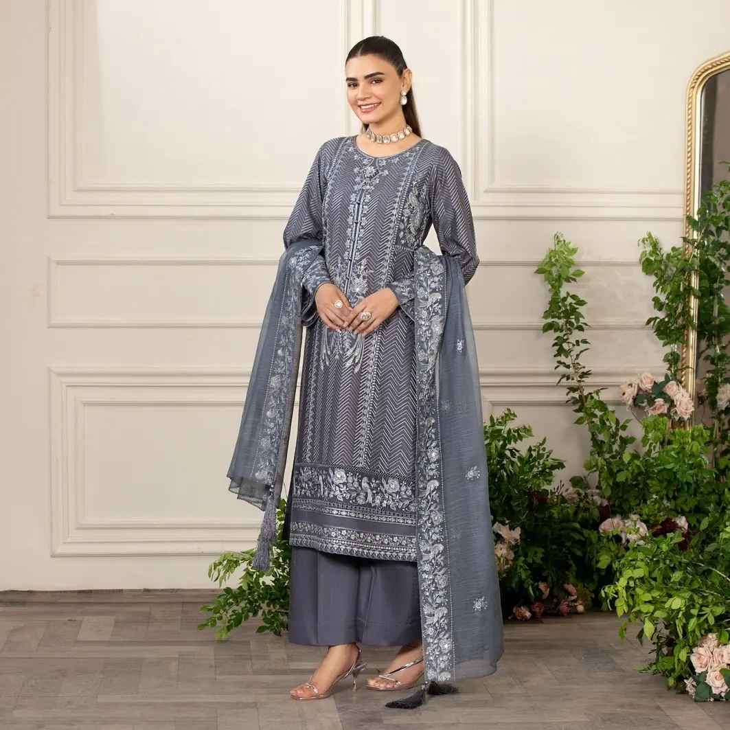 Latest Arrival - Branded 3 Piece Ready To Wear Embroidered Suit