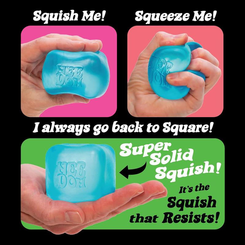 Nice Cube Nee Doh Stress Ball - Sensory Toys, Needoh Fidget Toys, Anxiety & Stress Relief, Sensory Balls, Non-Toxic Dough Material antistress  toys 2