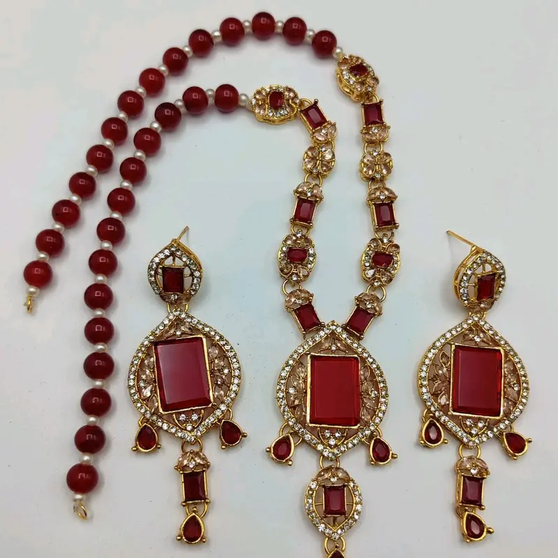 Gold Plated Egyptian long necklace Set... 0