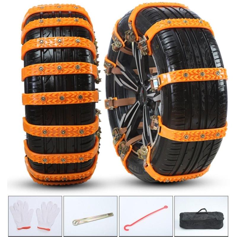 8X Snow Tire Chain for Car Truck SUV Anti-Skid Winter Emergency Muddy Driving 1