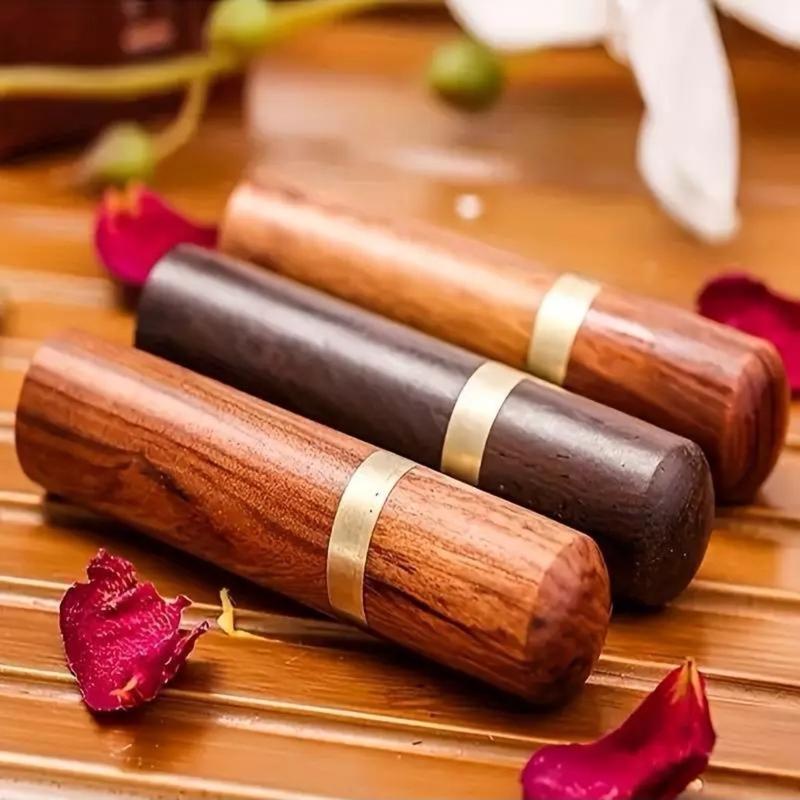 Vintage Wooden Toothpick Holder Pocket Toothpick Dispenser Boxes Tools Portable 5