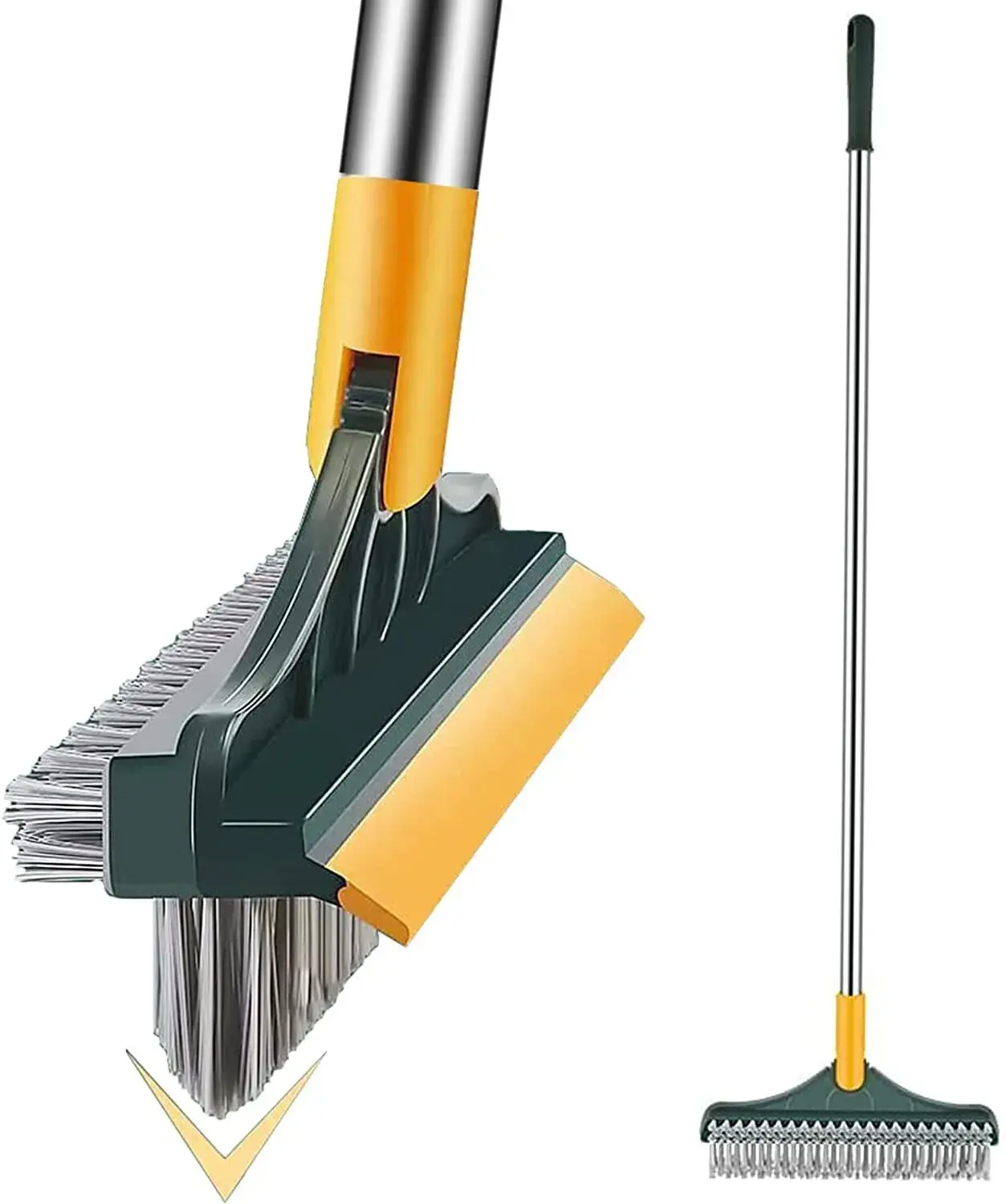 3 in 1 Floor Brush Mop Water Floor Cleaner Includes Brush Squeegee Scraper Cleaning