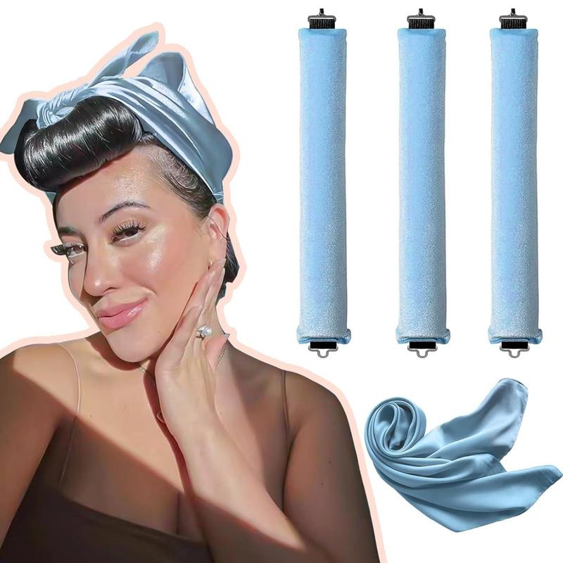Product Introduction of Lightweight Soft Hair Curlers Sticks, 3 Counts/set Haircare Hair Styling Tools, Heatless Big Wave Curling Stick for Women & Girls, Professional Hair Styling Tools for Women 6