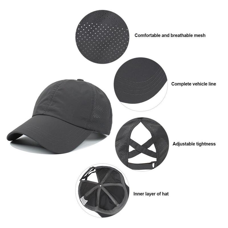 Ponytail baseball cap for running and sports 4