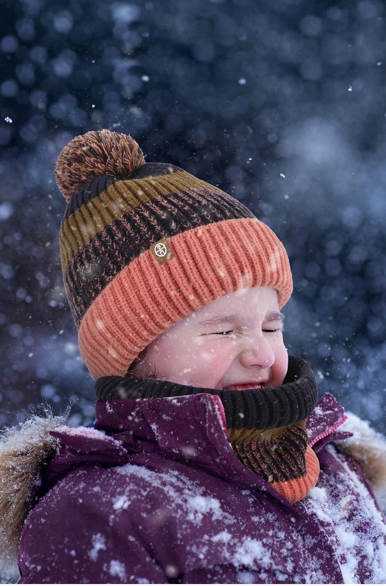 Product Introduction of Girls hat, gloves, scarf ,child crochet hat beanie,Winter three-piece children's girls scarf with velvet color hairball hat scarf gloves warm suit,knitted hat girls  hat hats  scarf 6