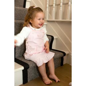 Mintini Pink Needlecord Top and Pinafore Kidswear