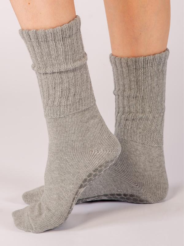 Melisoles Premium Grip Fonda Slouch Socks - Grey 0