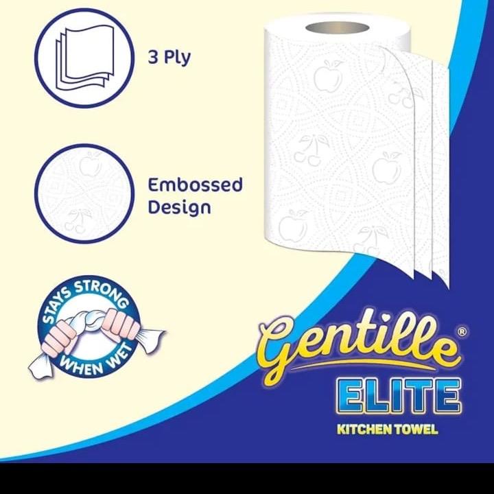 Gentile Elite Kitchen Towel 3ply 15rolls High Quality 1