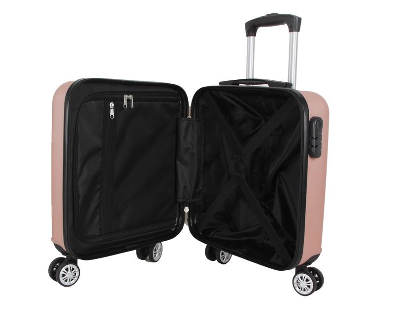 ZAHRAB Hard Shell Cabin Suitcase, Carry on Suitcase, Easy Jet 45x36x20 Cabin Bag | Lightweight Suitcase Telescopic Handle, Small Suitcase with Wheels | Travel Cabin Luggage Suitcase 1