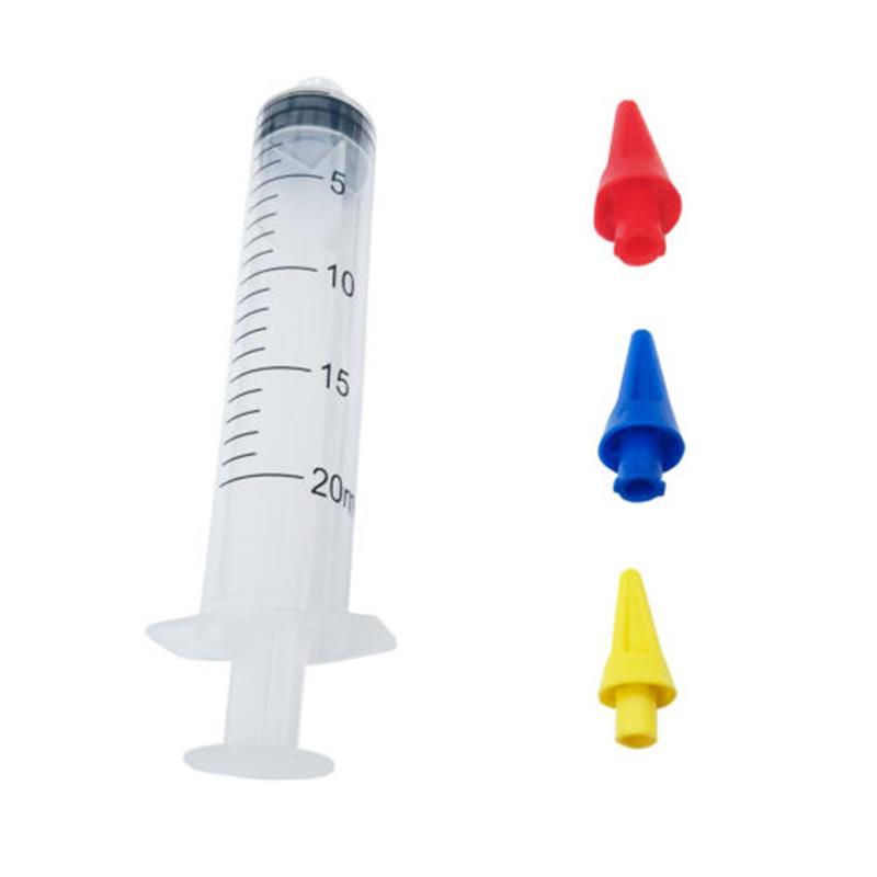 Ear Wax Removal 30ml Syringe Irrigation Cleaning Kit Water Remover 3 Silicone Tips 1