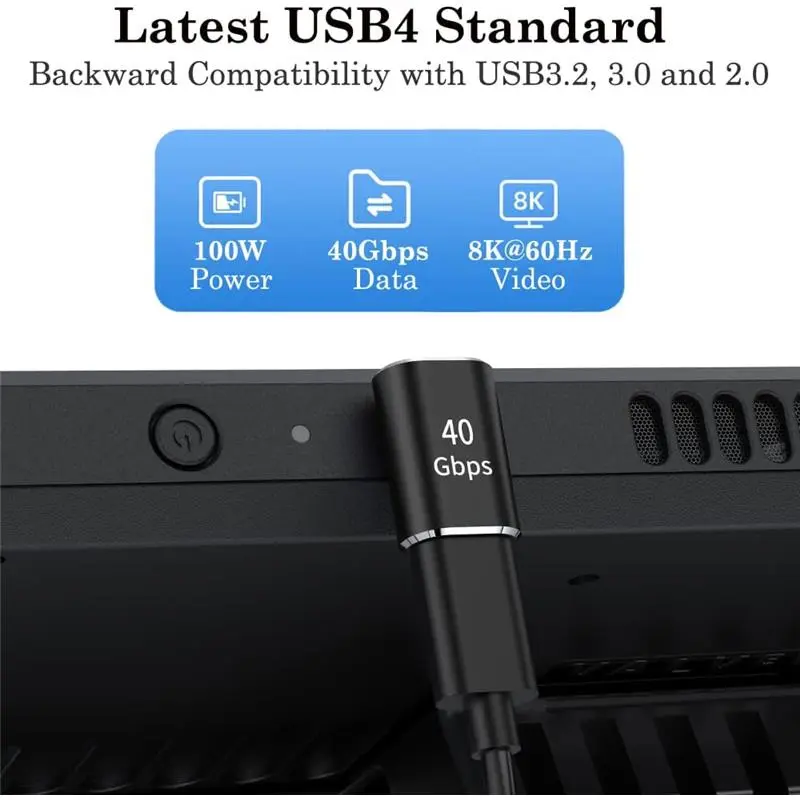 USB C 90 Degree Adapter (Two Styles), USB Type C Right Angle Extender Connector for Steam Deck, Meta Quest, MacBook, Smart Tablet & Phone and More - Black  Alloy Cable Charging Port Shell Device Durable 3