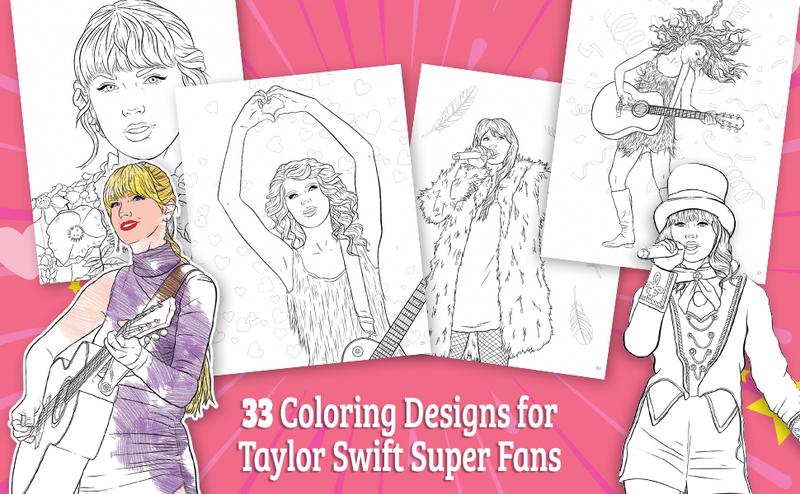 Product Introduction of Super Fan-Tastic Taylor Swift Coloring & Activity Book: 30+ Coloring Pages, Photo Gallery, Word Searches, Mazes, & Fun Facts 8