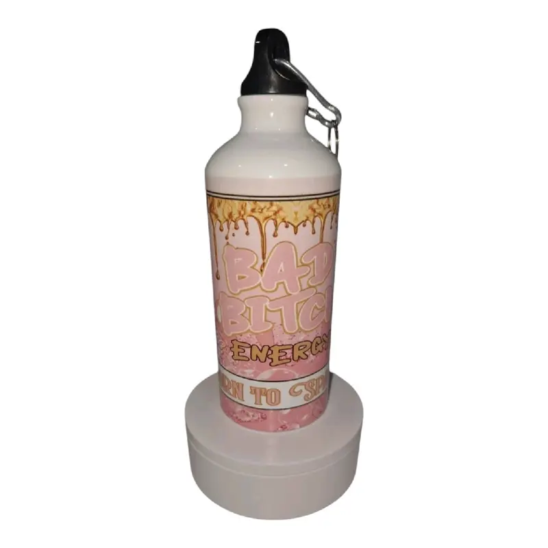 Personalised Bad Bitch Energy Reusable Water Bottle -  Washable Portable Drinkware Lightweight Stylish Tumbler 2