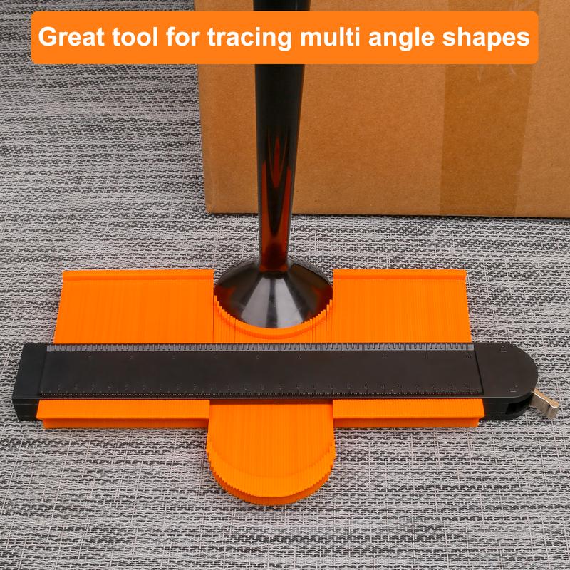 Contour Gauge Profile Tool with Lock 10 Inch/25cm, Profile Gauge Tool Contour Gauge Duplicator Marking Gauge Woodworking Tools Laminate Flooring Tools Thoughtful Gifts for Men 5
