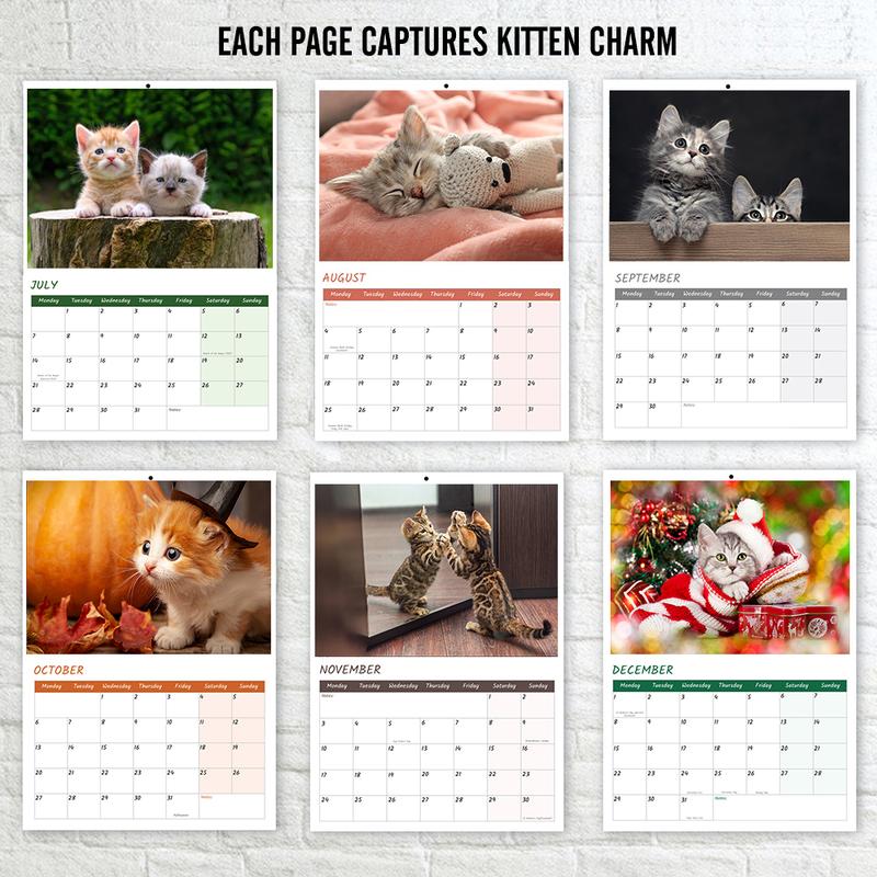 Papa Prints 2025 A4 UK Cat Calendar 12 Months of Adorable Felines & Family Fun 5