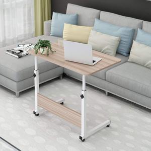 Height Adjustable Mobile Table 40x60-(67-80) cm with Metal Frame & Rolling Castors