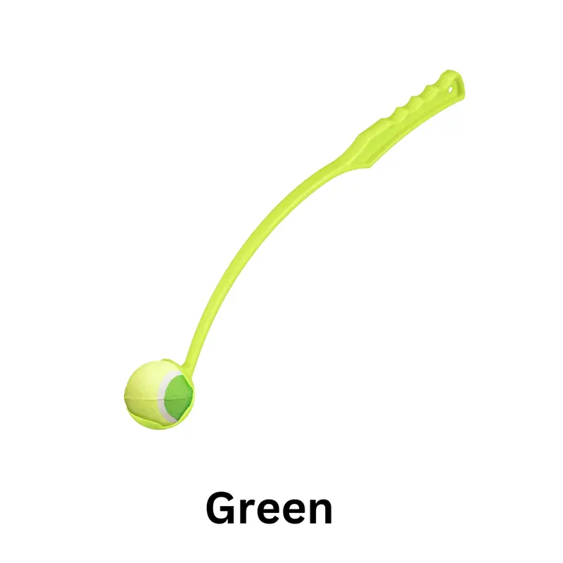 Dog Ball Launcher - 1 Piece Hands Free Ball Thrower, Tennis Ball Thrower for Dogs Puppy, Fetch Play Chuck Dog Tennis Balls for Exercise Training Outdoor Activity, Strong Grip 4