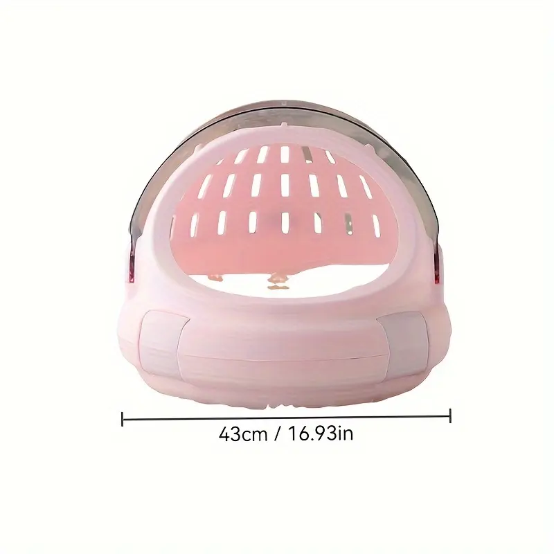 Portable Space Capsule Cat Carrier - Transparent ABS Travel Bag with Panoramic View for Emergency Outings 5