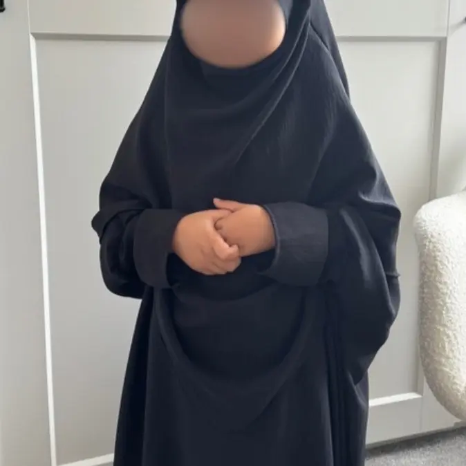 Abaya Khimar for Girls Teenagers -batwing sleeve abaya Perfect for Daily Wear, Madrassa, Umrah Salat - Plain, Long Sleeve, Autumn/All Seasons(Khadijah girl) butterfly ramadan mummy and daughter set 5