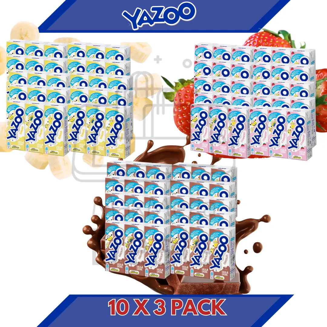 Yazoo Kids All Variety Milkshake cartons 24 X 200ML