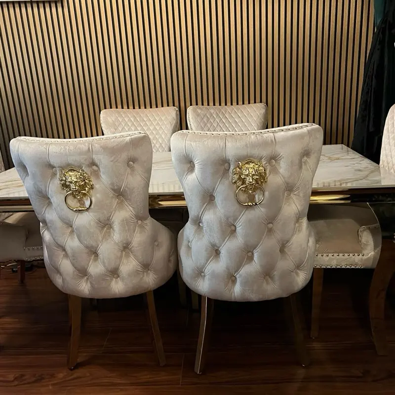 Kata Gold Louis with Cream Gold Victoria Chairs - 1.5M 3
