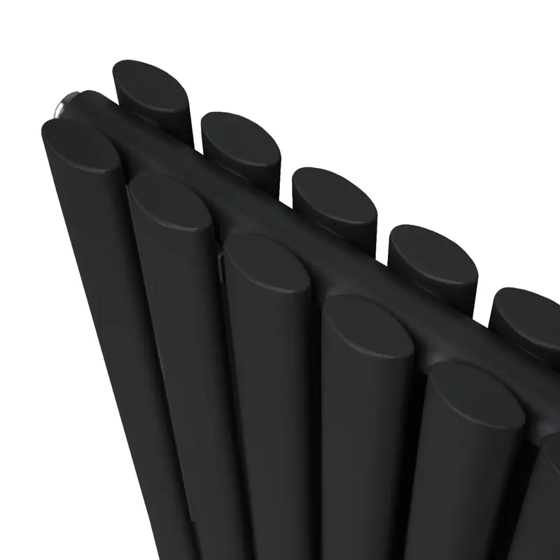 Oval Column Radiator – 1800mm x 600mm – Black 6
