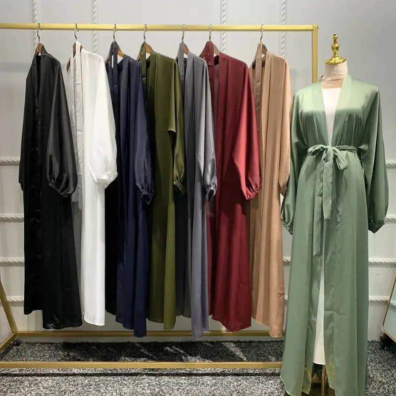 Hot-selling, women's casual large-size cardigan robe bundle sleeve dress LR469 4