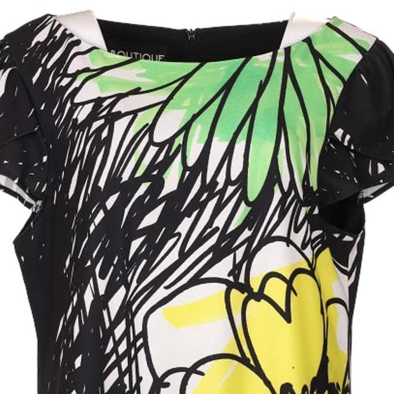Boutique Moschino Floral Mini Dress - Medium Multicoloured Polyester Blend 3