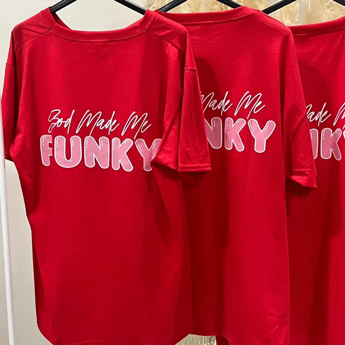 GOD MADE ME FUNKY LIMITED ADDITION VR OVER SIZED T-SHIRT WOMANS