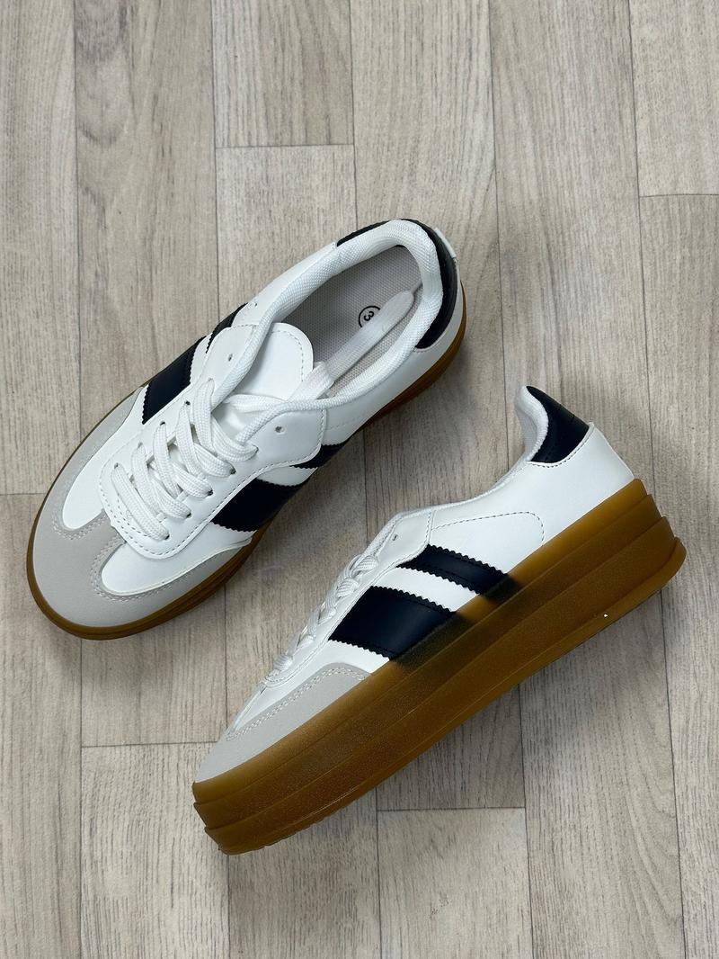 Product Introduction of Retro Gummy Sole Platform Trainers Casual Sports Shoes 5